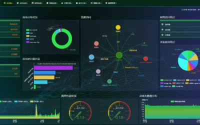 网络流量分析系统大屏展示